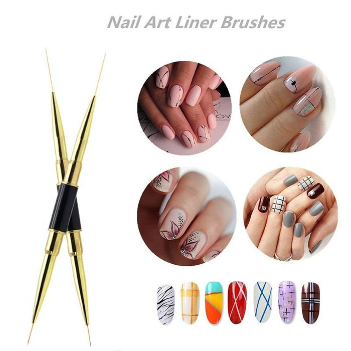 Nail Art Brush - Liner Brush Dual End 20mm - Eminent Beauty System