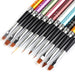 Nail Art Brush Set#3 - 10pcs - Eminent Beauty System