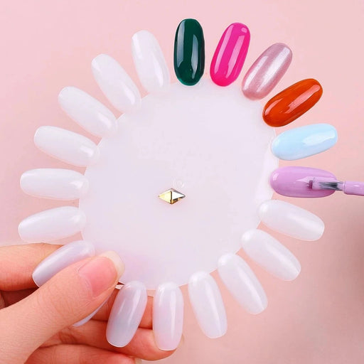 EBS Plastic Nail Color Display Oval 10pcs